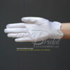 Girl's Satin Gloves with Scalloped trim & Pearl Accents - Image 2