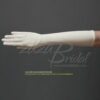 15.5" Long Stretch Dull Matte Satin Dress Gloves Below-the-Elbow Length/No Shine - Image 3