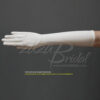 15.5" Long Stretch Dull Matte Satin Dress Gloves Below-the-Elbow Length/No Shine - Image 2