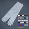 15.5" Long 4-Way Stretch Matte Finish Satin Dress Gloves Below-The-Elbow Length 8BL - Image 3