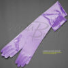 19.5" Long Shiny Stretch Satin Dress Gloves 12BL - Image 16