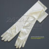 19.5" Long Shiny Stretch Satin Dress Gloves 12BL - Image 13