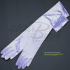 19.5" Long Shiny Stretch Satin Dress Gloves 12BL - Image 11