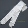 19.5" Long Shiny Stretch Satin Dress Gloves 12BL - Image 9