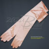 19.5" Long Shiny Stretch Satin Dress Gloves 12BL - Image 8