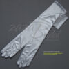 19.5" Long Shiny Stretch Satin Dress Gloves 12BL - Image 5