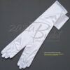 19.5" Long Shiny Stretch Satin Dress Gloves 12BL - Image 2