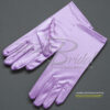 Shiny Stretch Satin Dress Gloves 2BL - Wrist Length