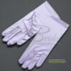 Shiny Stretch Satin Dress Gloves 2BL - Wrist Length - Image 15
