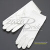 Shiny Stretch Satin Dress Gloves 2BL - Wrist Length - Image 11