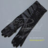 Gathered Shiny Stretch Satin Dress Gloves - Image 9