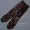 Gathered Shiny Stretch Satin Dress Gloves - Image 8
