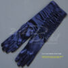 Gathered Shiny Stretch Satin Dress Gloves - Image 6